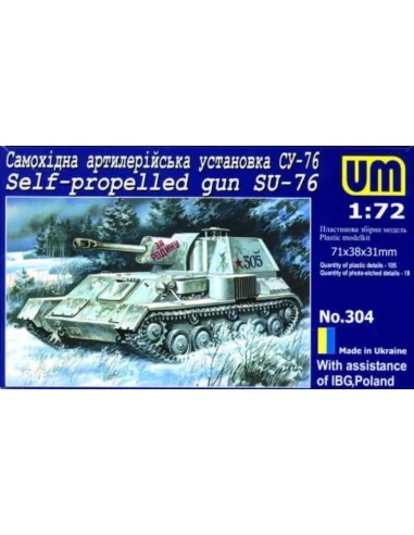 Self-propelled gun SU-76, 1/72 - Unimodels UM304