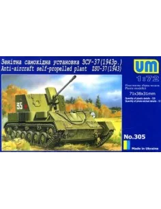Anti-Aircraft self-Propelled plant ZSU-37 (1943), 1/72 - Unimodels ...
