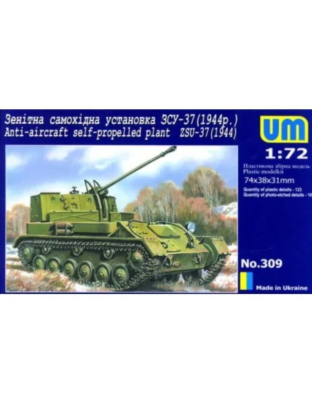ZSU-37 (1944) Anti-Aircraft self propelled plant, 1/72 - Unimodels ...