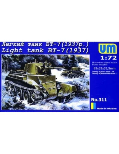 Light Tank BT-7 (1937), 1/72 - Unimodels UMT311