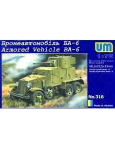 Armored Vehicle BA-6 Soviet, 1/72 - Unimodels UM318