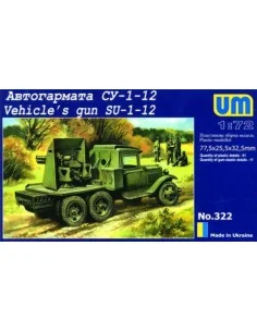 Vehicle's gun SU-1-12, 1/72 - Unimodels UM322