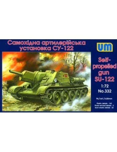 [NO_DESC] SU-122 Self-propelled Gun, 1/72 - Unimodels UM332