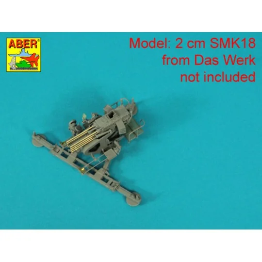 2cm 8 barrels to SMK 18 typ 2 Salvehmaschinenkanone, 1/35 - Aber Mo...