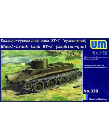 Wheel-Track Tank BT-2 with machine-Gun, 1/72 - Unimodels UMT338