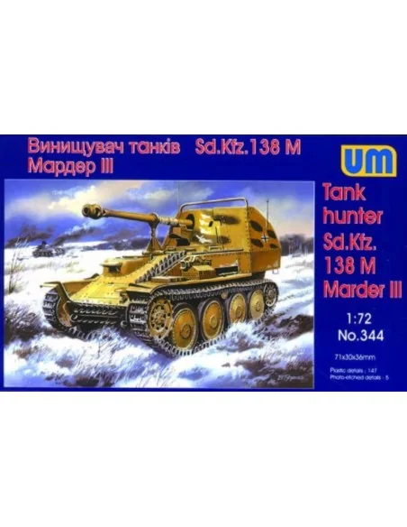 [NO_DESC] Tank Hunter Sd.Kfz. 138 M Marder III, 1/72 - Unimodels UM344