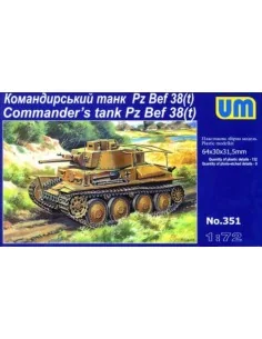 Pz Bef 38 (t) Commanders Tank, 1/72 - Unimodels UM351
