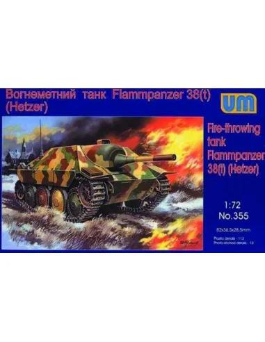 Flammpanzer 38(t) Hetzer, 1/72 - Unimodels UM355