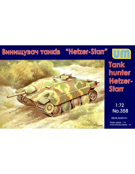 Hetzer-STARR tank hunter, 1/72 - Unimodels UM358