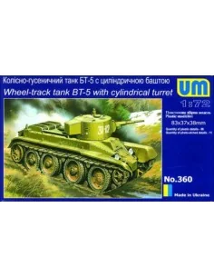 BT-5 with cylindrical tower Wheel-track Tank, 1/72 - Unimodels UMT360