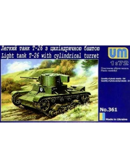 T-26 mit Zylinderturm, 1/72 - Unimodels UMT361