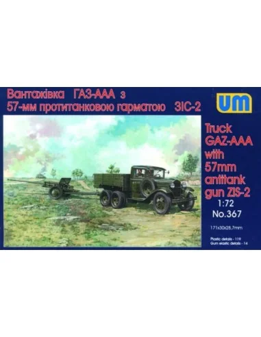 [NO_DESC] GAZ - AAA mit 57 mm ZIS-2 Antitank gun, 1/72 - Unimodels ...