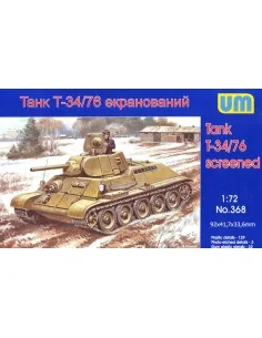 [NO_DESC] T34/76-E screened tank, 1/72 - Unimodels UM368