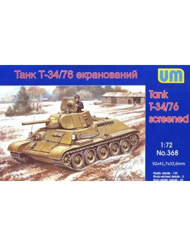T34/76-E screened tank, 1/72 - Unimodels UM368