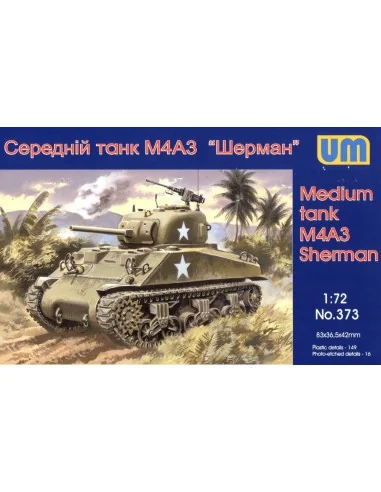Medium tank M4A3(75), 1/72 - Unimodels UM373
