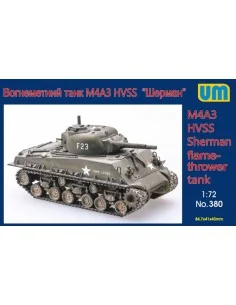 [NO_DESC] M4A3 HVSS Sherman flame-thrower tank, 1/72 - Unimodels UM380
