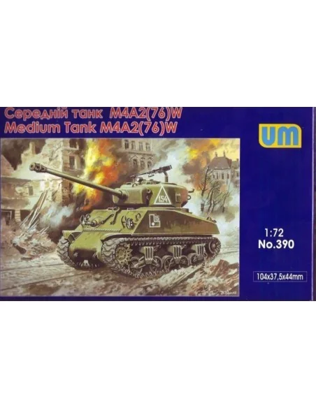M4A2(76)W US medium tank, 1/72 - Unimodels UM390
