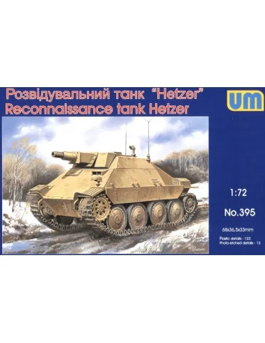 Reconnaissance tank Hetzer, 1/72 - Unimodels UM395