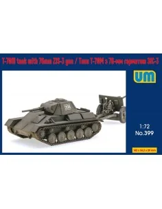 T-70M tank with 76mm ZIS-3 gun, 1/72 - Unimodels UM399