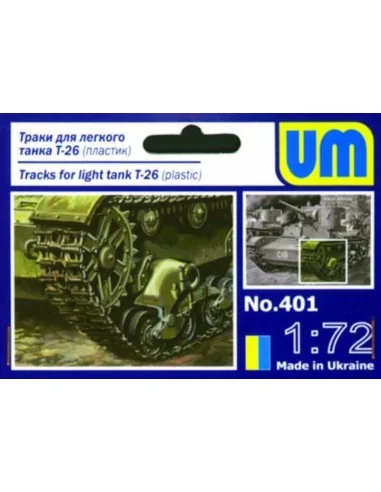 Ketten für Light Tank T-26, 1/72 - Unimodels UMT401