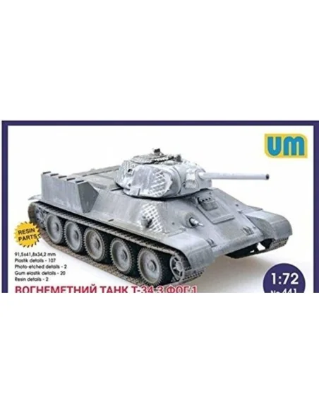 [NO_DESC] T-34 flame-throwing tank with FOG-1, 1/72 - Unimodels UM441