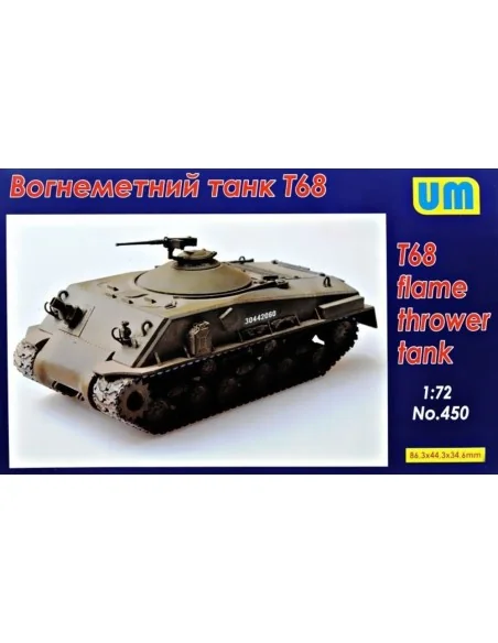T68 Flame thrower Tank, 1/72 - Unimodels UM450