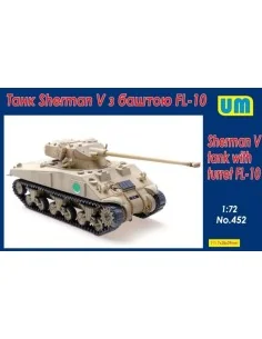 Sherman V Tank with turret FL-10, 1/72 - Unimodels UM452