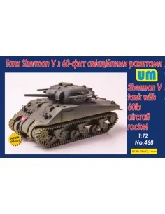 Sherman V Tank with 60lb aircraft rocket, 1/72 - Unimodels UM468
