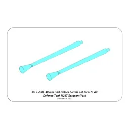 40 mm L/70 Bofors barrels set for U.S. M247 Sergeant York, 1/35 - A...