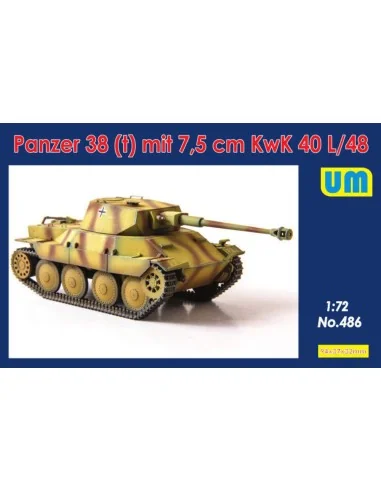Panzer 38(t) mit 7.5cm KwK 40L/48, 1/72 - Unimodels UM486