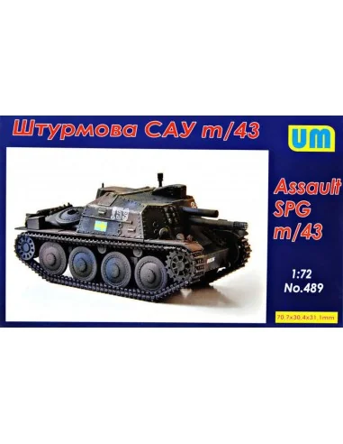 [NO_DESC] m/43 assault self-propelled gun, 1/72 - Unimodels UM489