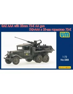Truck GAZ-AAA with 25mm 72-K AA gun, 1/72 - Unimodels UM588