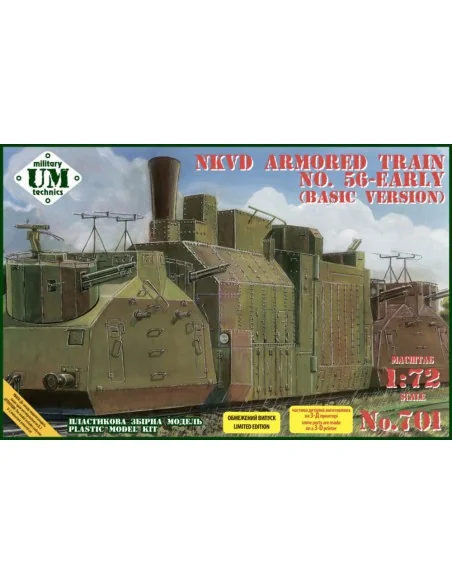 NKVD armored train No.56 early (basic version), 1/72 - Unimodels UM...