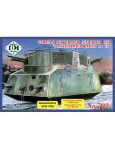 Panzertribwagen No.17 German motorized armored car, 1/72 - Unimodel...