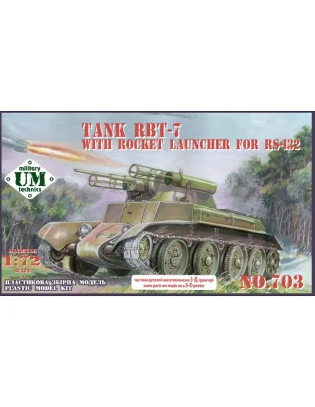 RBT-7 tank with rocket launcher for RS-132, 1/72 - Unimodels UMT703