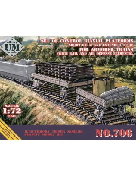 Set of control biaxial platforms, 1/72 - Unimodels UMT706