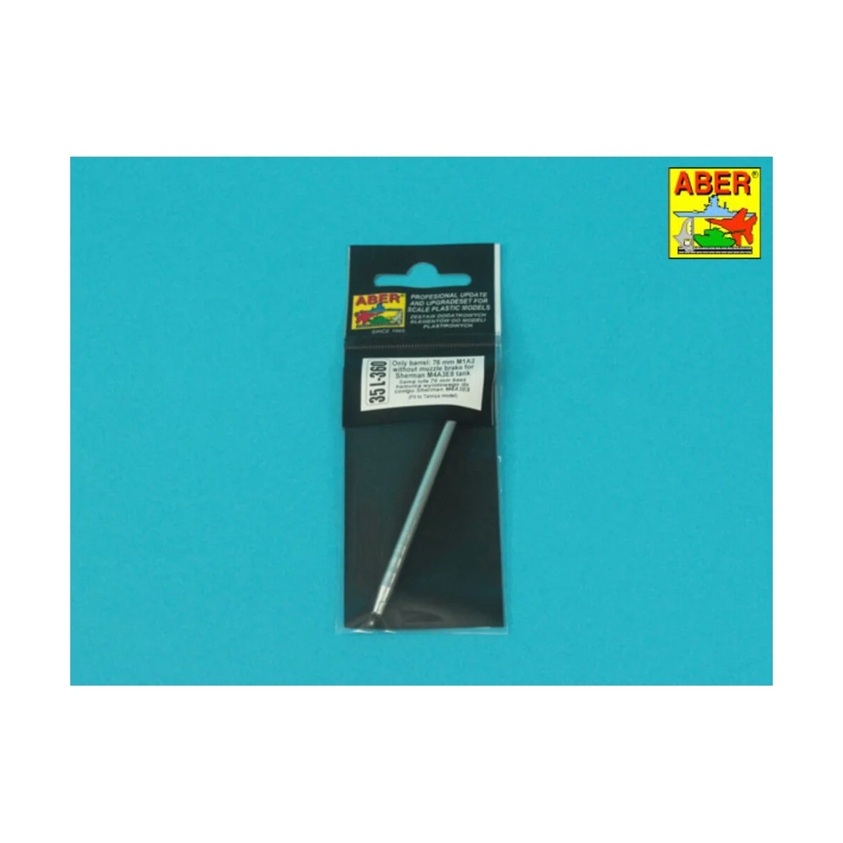 Only barrel: 76 mm without muzzle brake for Sherman M4A3E8 - Aber M...
