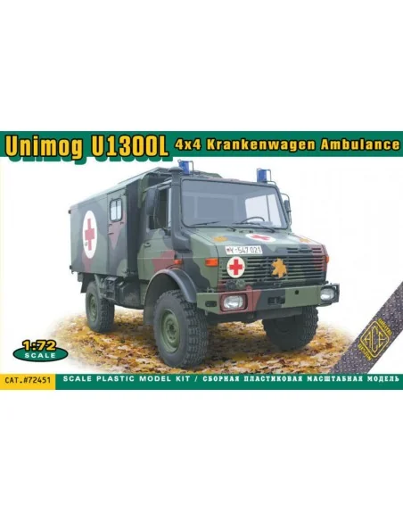 Unimog U1300L 4x4 Krankenwagen Ambulance, 1/72 - ACE ACE72451
