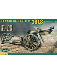 Cannon de 155 C m.1918 (wooden wheels), 1/72 - ACE ACE72544
