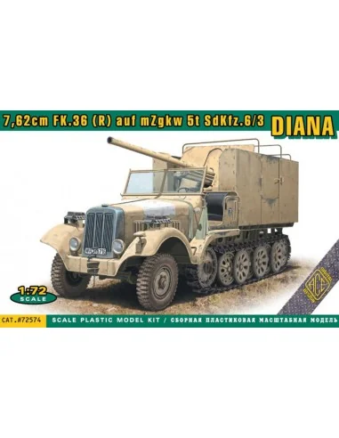 Sdkfz.6/3 DIANA 7, 62cm FK.36 (R) auf mZgkw 5t, 1/72 - ACE ACE72574