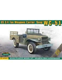 WC-51 U.S. 3/4 ton weapons carrier 'Beep', 1/72 - ACE ACE72612