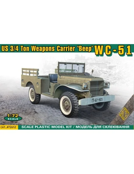 WC-51 U.S. 3/4 ton weapons carrier 'Beep', 1/72 - ACE ACE72612