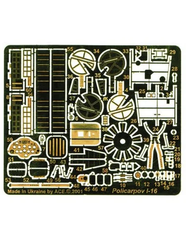 [NO_DESC] PE-Set for I-16 (ICM) für ICM Bausatz, 1/72 - ACE PE7204
