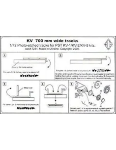 KV 700mm wide tracks, 1/72 - ACE PE7231