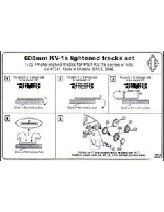KV-1s 608mm lightened tracks set, 1/72 - ACE PE7241