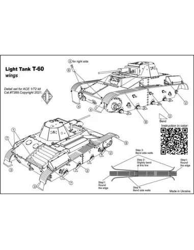 [NO_DESC] Photo-etched set -60 fenders, for ACE kit, 1/72 - ACE PE7269
