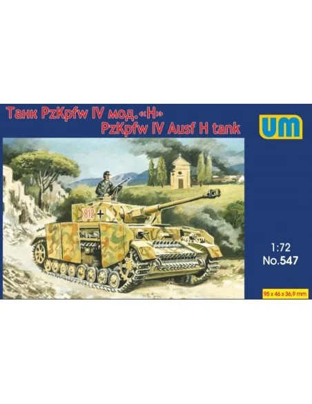 Panzer IV Ausf H tank, 1/72 - Unimodels UM547