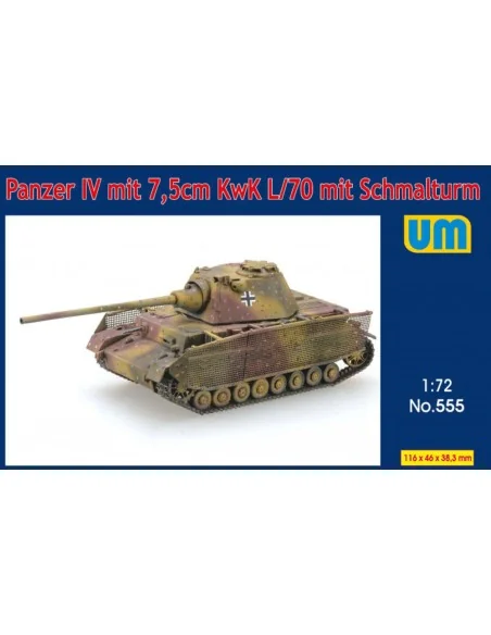 Panzer IV mit 7.5cm KwK L/70 mit Schmalturm, 1/72 - Unimodels UM555