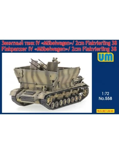 Flakpanzer IV Mobelwagen/2cm Flakvierling38, 1/72 - Unimodels UM558