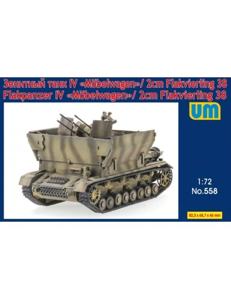 Flakpanzer IV Mobelwagen/2cm Flakvierling38, 1/72 - Unimodels UM558